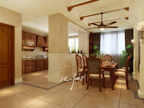 長新花園 130平米公寓美式風格 谷居家居裝修設(shè)計效果圖