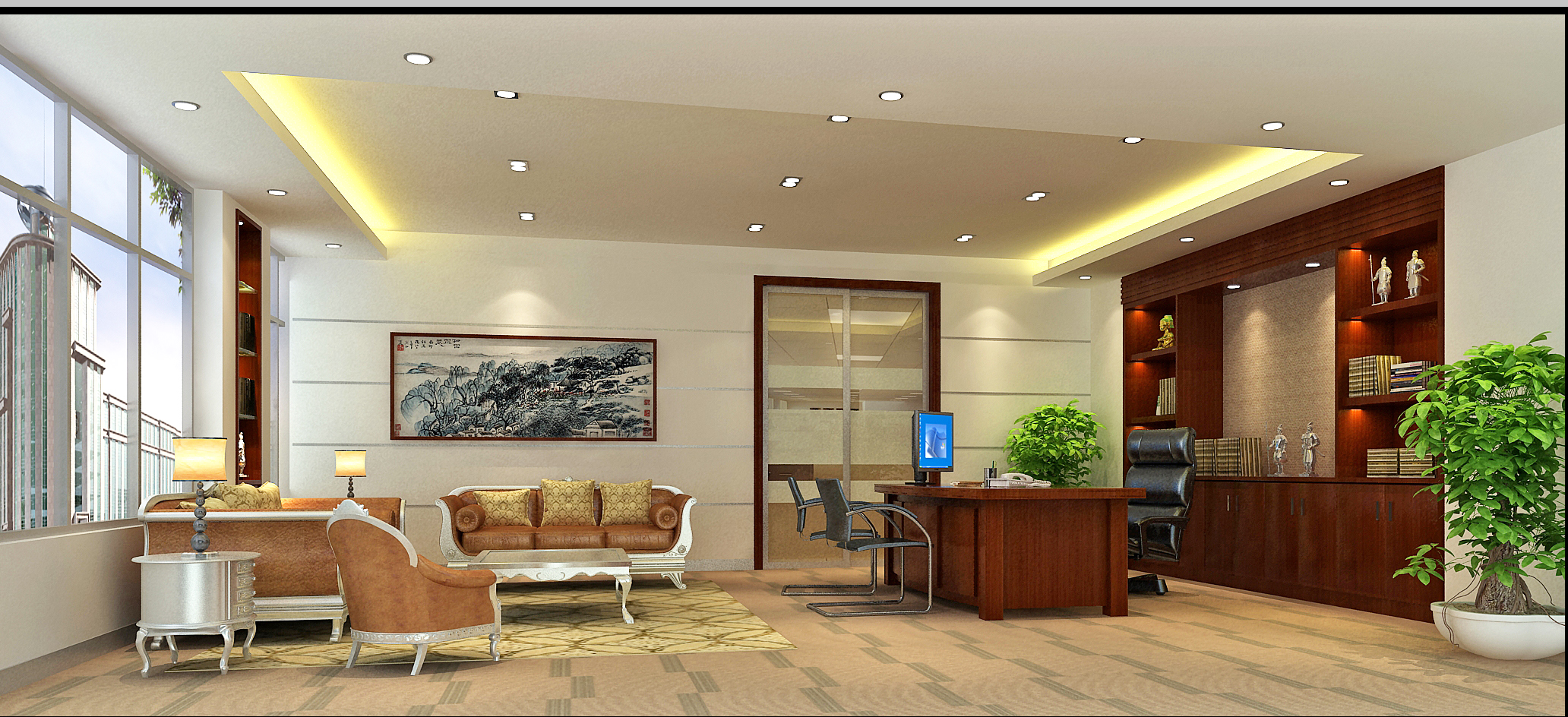 東莞辦公空間裝修之信息科技辦公室裝飾設計案例