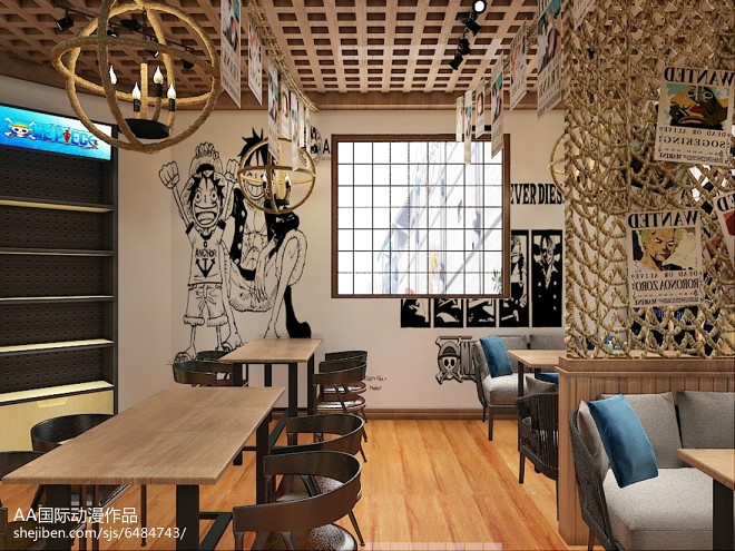 動漫主題店裝修設(shè)計范例-裝修設(shè)計效果圖-AA國際動漫設(shè)計師作品-設(shè)計本